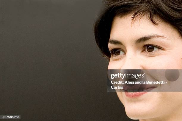 French actress Audrey Tautou attends the photo call of "Coco Avant Chanel" in Rome.