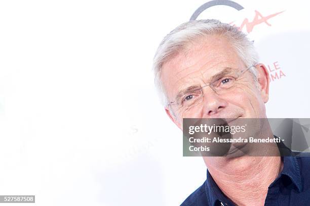 Director Stephen Daldry, actors Gabriel Weinstein, Rooney Mara, Eduardo Luis and Rickson Tevez attend 'Trash' Photocall during The 9th Rome Film...