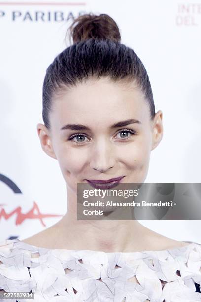 Director Stephen Daldry, actors Gabriel Weinstein, Rooney Mara, Eduardo Luis and Rickson Tevez attend 'Trash' Photocall during The 9th Rome Film...