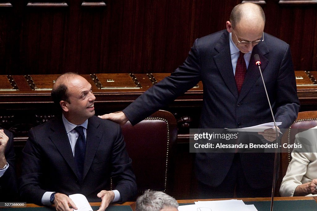 Italy - Politics - Government -Confidence Vote