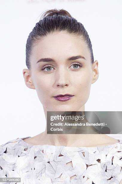 Director Stephen Daldry, actors Gabriel Weinstein, Rooney Mara, Eduardo Luis and Rickson Tevez attend 'Trash' Photocall during The 9th Rome Film...