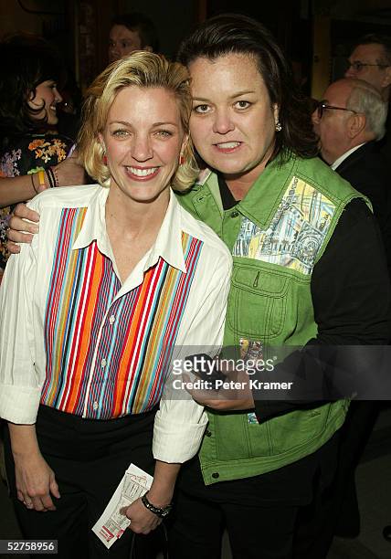 Rosie O'Donnell and partner Kelly O'Donnell attend the opening night of "Sweet Charity" on Broadway at the Al Hirschfeld Theatre on May 4, 2005 in...