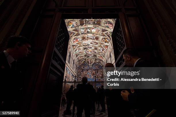 Vatican Museum Director Professor Antonio Paolucci unveiled today to the international Press the new Lightining and air conditioning system of the...