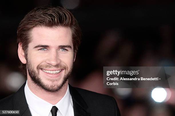 Josh Hutcherson attends the premiere of movie "The Hunger Games : Catching Fire" during the 8th International Rome Film Festival