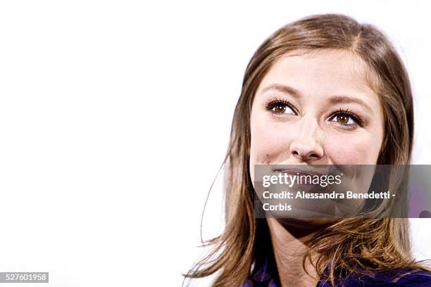 Alexandra Maria Clara attends the photocall of movie The city of your final destination presented out of competition at the 4th International Rome...