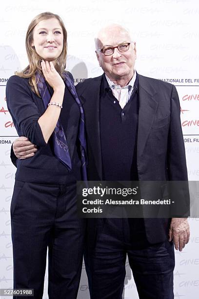 Alexandra Maria Clara and James Ivory attend the photocall of movie The city of your final destination presented out of competition at the 4th...
