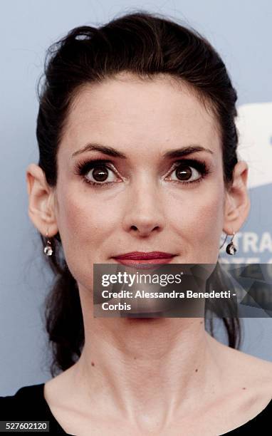 Winona Ryder attends the photocall of movie The Iceman , presented in competition at the 69th Venice Film Festival.