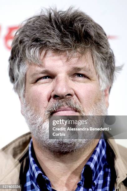 Italian director Carlo Mazzacurati at the photo call for "La Giusta Distanza" during the Rome Film Festival.