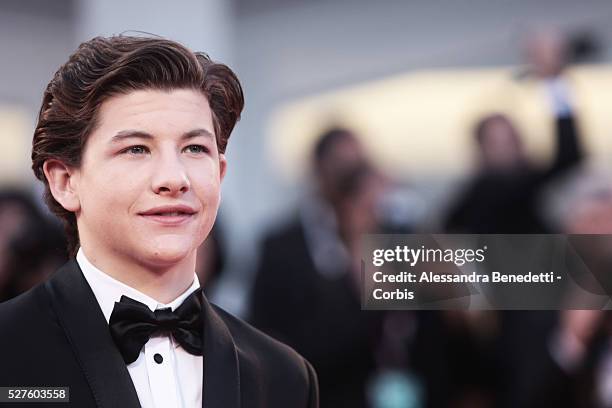 Tye Sheridan attends the premiere of movie Joe, presnted in competition during the 70th International Venice film Festival.