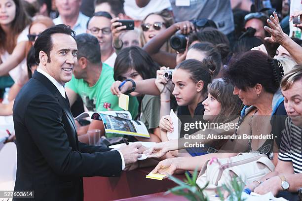 Nicolas Cage attends the premiere of movie Joe, presnted in competition during the 70th International Venice film Festival.