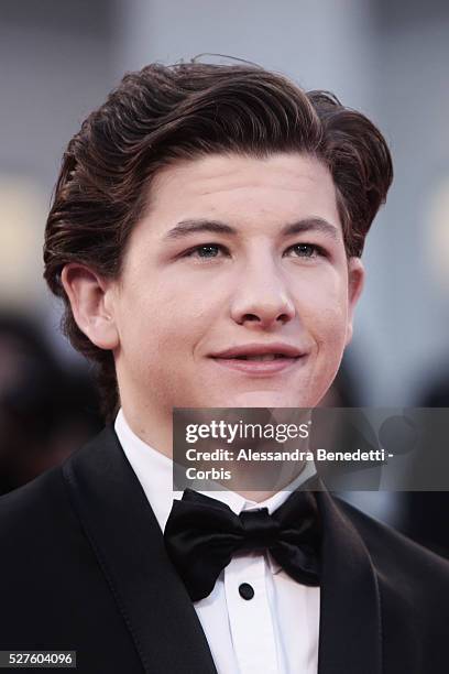 Tye Sheridan attends the premiere of movie Joe, presnted in competition during the 70th International Venice film Festival.