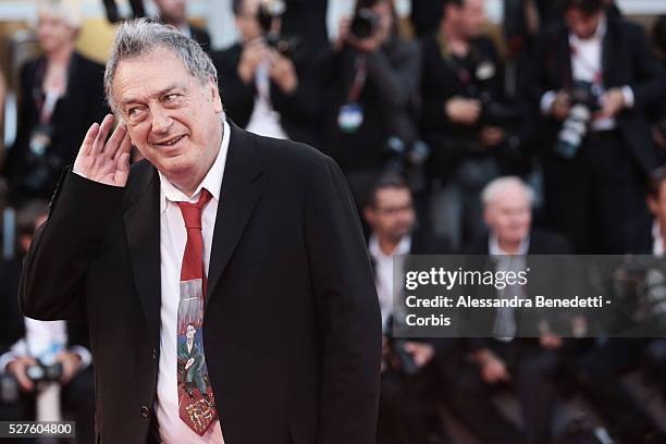 Stephen Frears attends the premiere of movie Philomena presented in competition at the 70th Venice International Film Festival.