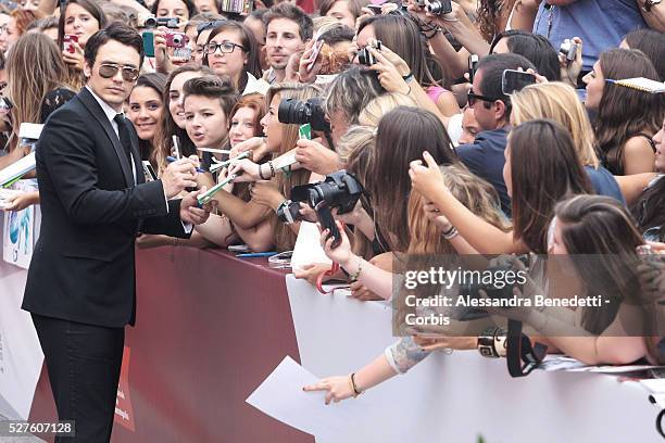 James Franco attends the premiere of movie Palo Alto presented during the 70th International Venice Film Festival