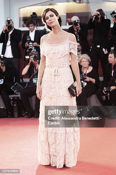 Anna Mouglalis attends the premiere of movie La Jalousie, presented in competition at the 70th International Venice Film Festival