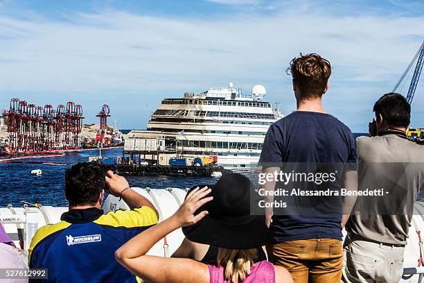 Italy - Costa Concordia Parbuckling successful operations