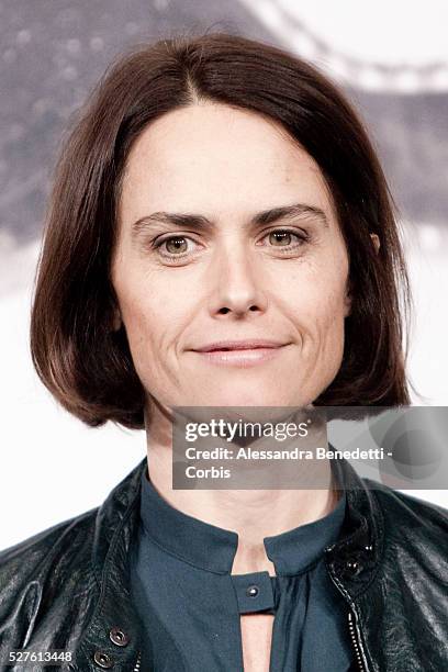 Alina Marazzi attends the photocall of movie Tutto Parla di teduring the 7th International Rome Film Festival.