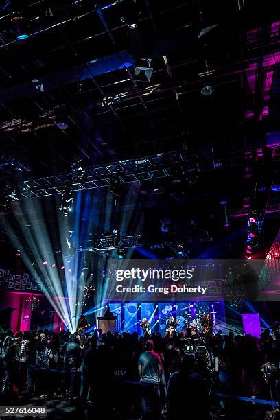 Musician Chris Daughtry Performs for ATT Audience Network at Red Studios on May 2, 2016 in Los Angeles, California.