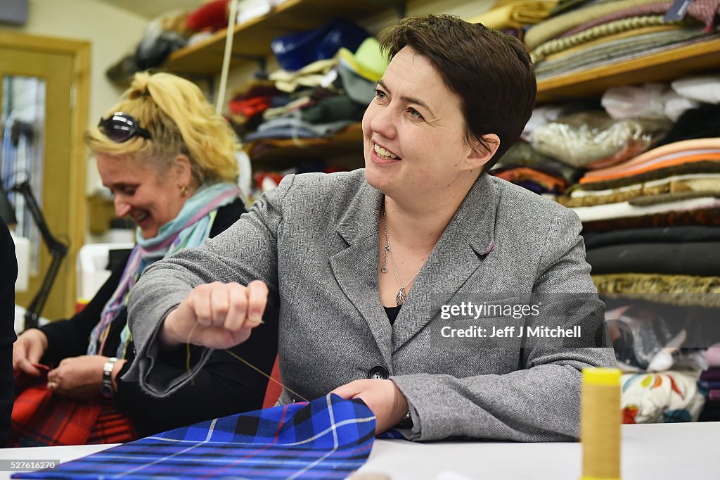 Ruth Davidson Tours Scotland In A Helicopter In The Final Hours Before The Election