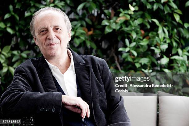 Dario Argento attends the photocall of movie Dracula 3D in Rome.