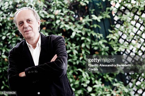 Dario Argento attends the photocall of movie Dracula 3D in Rome.