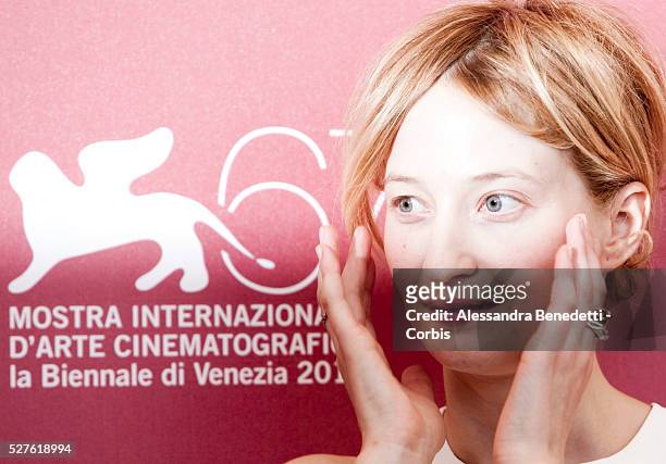 Alba Rohrwacher attends the photocall of movie "La Solitudine dei Numeri Primi" , presented in competiiton at the 67th Venice Film Festival.