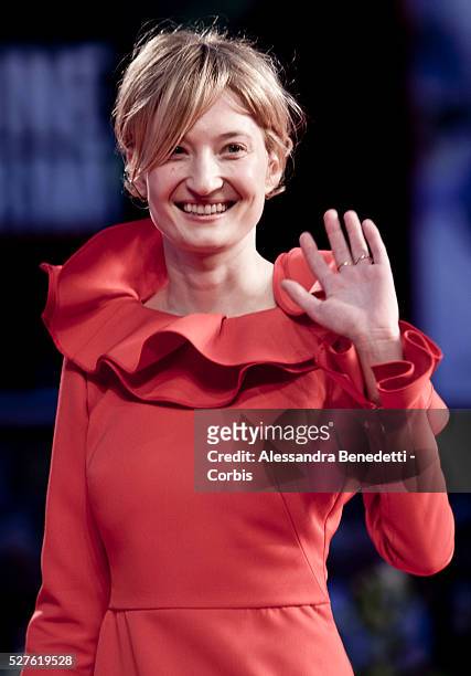 Alba Rohrwacher attends the premiere of movie "La Solitudine dei Numeri Primi" , presented in competiiton at the 67th Venice Film Festival.