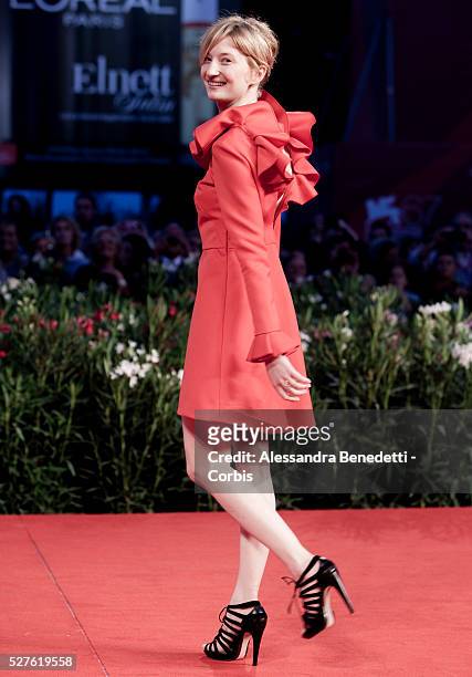 Alba Rohrwacher attends the premiere of movie "La Solitudine dei Numeri Primi" , presented in competiiton at the 67th Venice Film Festival.