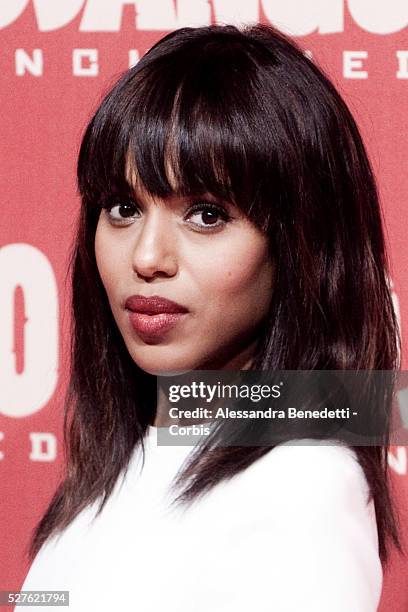 Kerry Washington attends the premiere of movie Django Unchained in Rome.