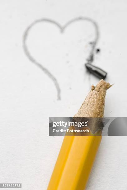 broken pencil - number 2 pencil stock pictures, royalty-free photos & images