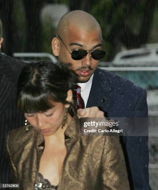 Defense witness for the Michael Jackson child molestation trial Brett Barnes arrives at the Santa Barbara County Superior Court for Michael Jackson's...