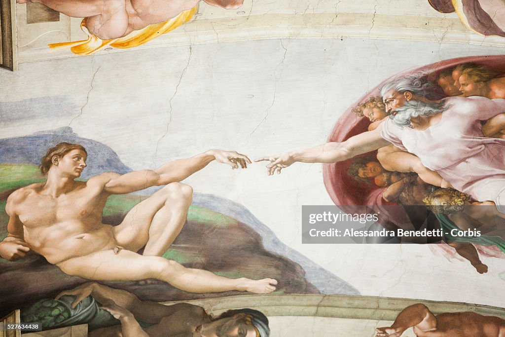 Italy - Conclave - Preparation of the Sistine Chapel at the Vatican