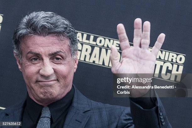 Syslvester Stallone, Robert De Niro and Peter Segal attend the photocall of movie " Grudge Match in Rome.