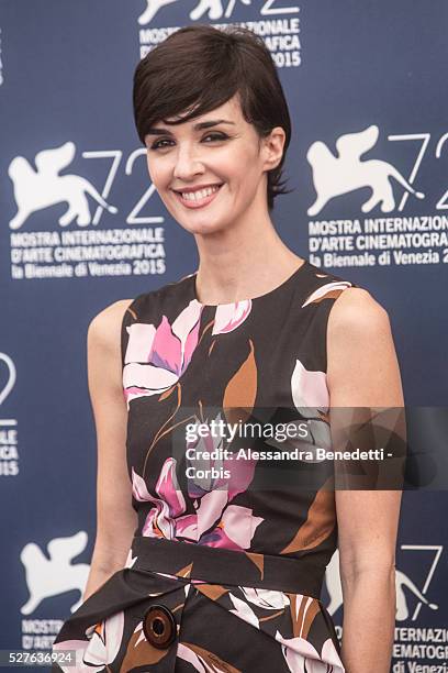Actress Paz Vega and member of Jury of the Official Section Poses during a photocall during the 72nd International Venice Flim Festival