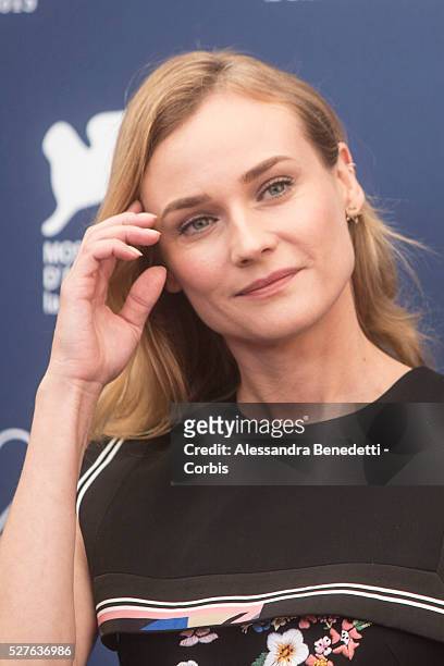 Actress Diane Kruger during a photocall during the 72nd International Venice Flim Festival