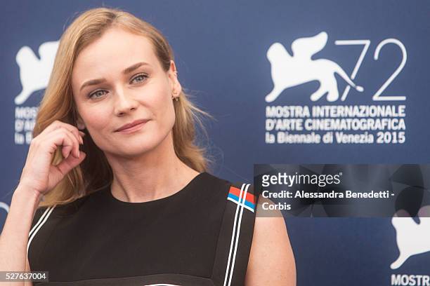 Actress Diane Kruger during a photocall during the 72nd International Venice Flim Festival