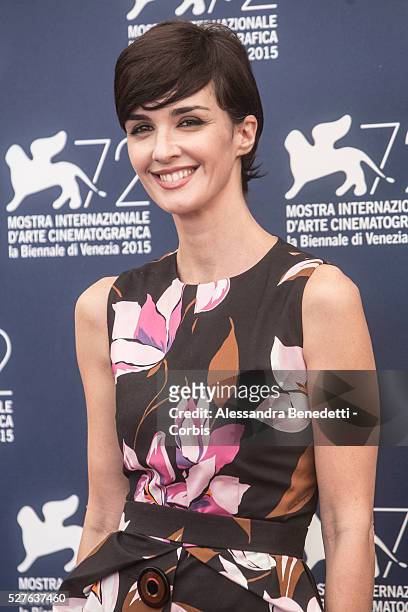Actress Paz Vega and member of Jury of the Official Section Poses during a photocall during the 72nd International Venice Flim Festival
