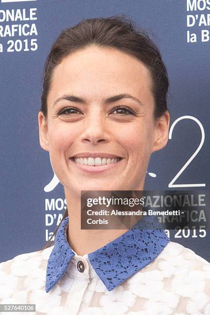 Berenice Bejo attends the photocall of movie The Childhood of a Leader, presented during the 72nd International Venice Film Festival.