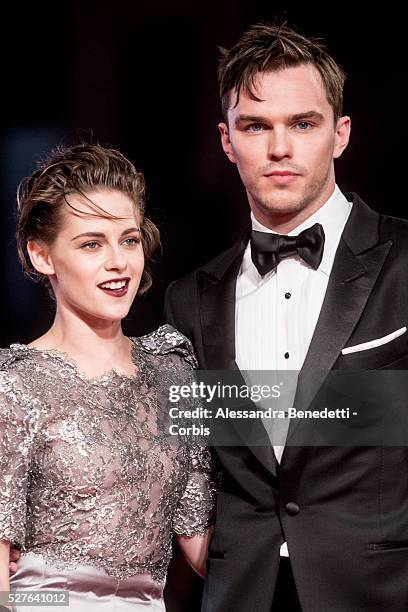 Kristen Stewart and Nicholas Hoult attend the premiere of movie Equals, presented in competition during the 72nd International Venice film Festival.