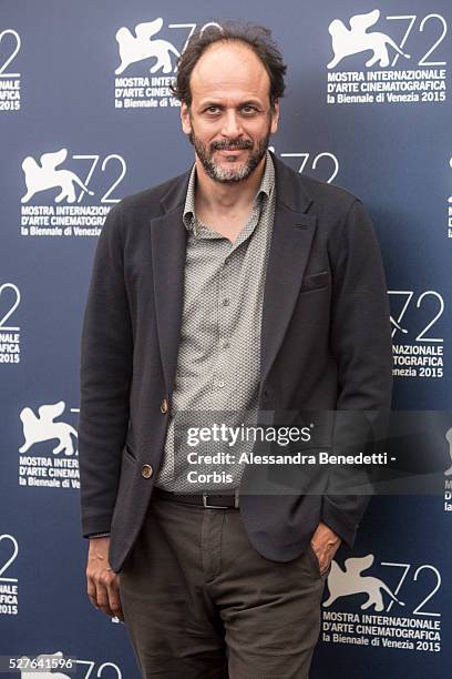 Luca Guadagnino attends the photocall of movie Abigger Splash, presented in competition during the 72nd International Venice Film Festival.