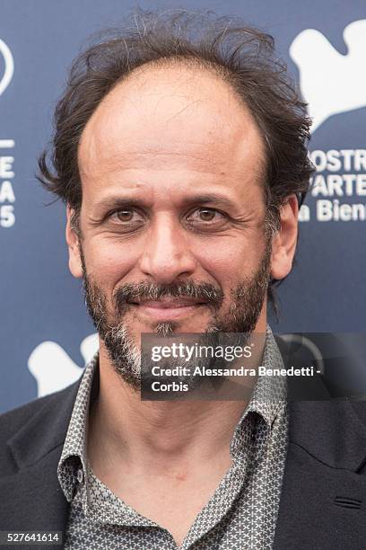 Luca Guadagnino attends the photocall of movie Abigger Splash, presented in competition during the 72nd International Venice Film Festival.