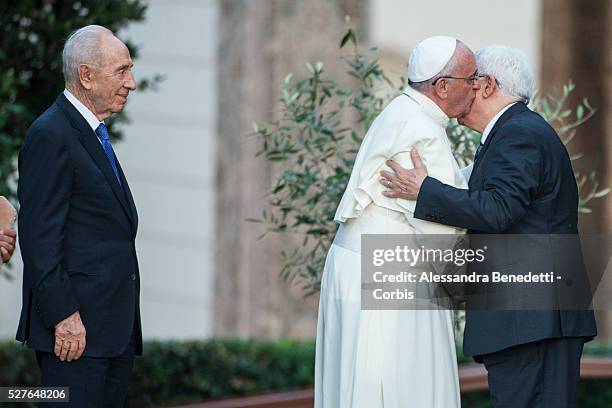 Pope Francis Meets Israeli President Shimon Peres, Palestinian President Mahmoud Abbas And Patriarch Bartholomaios I To Pray For Peace at the Vatican...