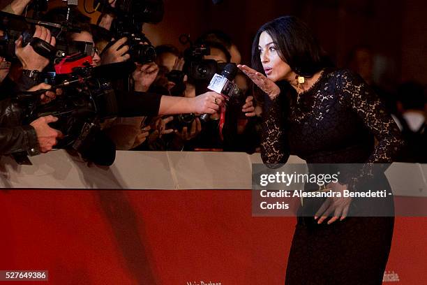 Monica Bellucci attends the premiere of movie Ville-Marie during the 10th International Rome Film Festival.