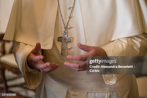 Pope Francis Meets Latvian President Dalia Grybauskaite at the Vatican.