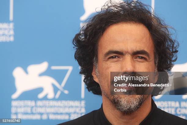 Alejandro Inarritu attends the photocall of movie Birdman, presented in competition at the 71st International Venice FIlm Festival