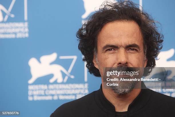 Alejandro Inarritu attends the photocall of movie Birdman, presented in competition at the 71st International Venice FIlm Festival