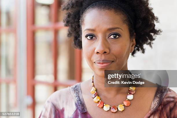 portrait of serious african american woman, florida, usa - african american woman serious stock pictures, royalty-free photos & images