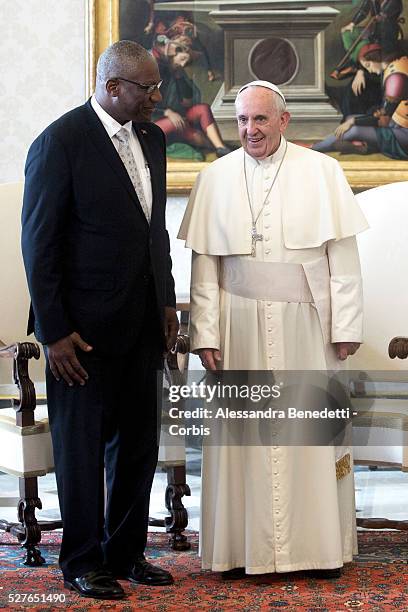 Pope Francis meets Governor-General of Antigua and Barbuda Rodney WILLIAMS at the Vatican.