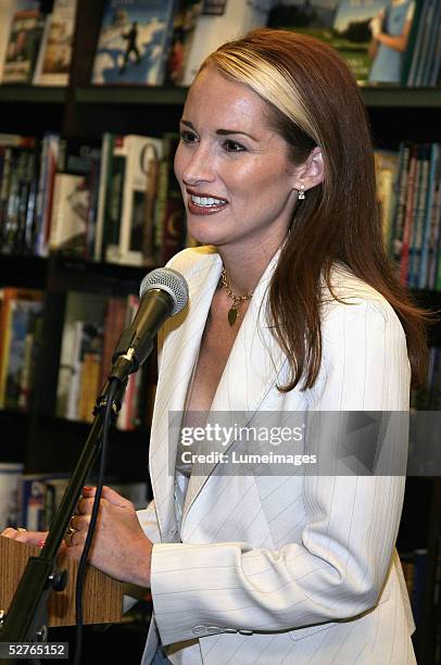 Allison DuBois, who inspired the NBC series MEDIUM, attends a booksigning event for "Don't Kiss Them Good-Bye" on at Barnes & Noble at The Grove at...