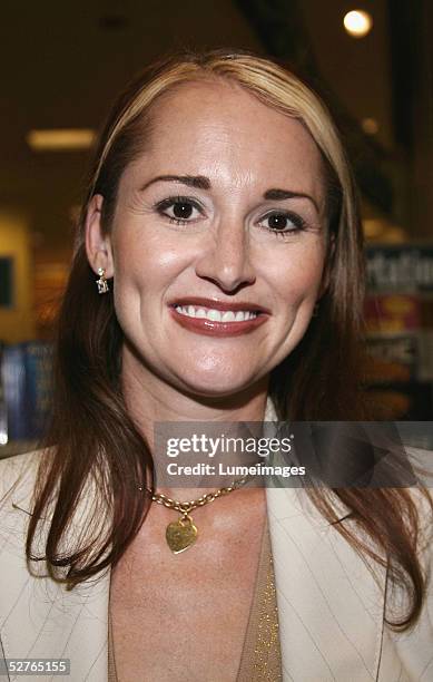 Allison DuBois, who inspired the NBC series MEDIUM, attends a booksigning event for "Don't Kiss Them Good-Bye" on at Barnes & Noble at The Grove at...