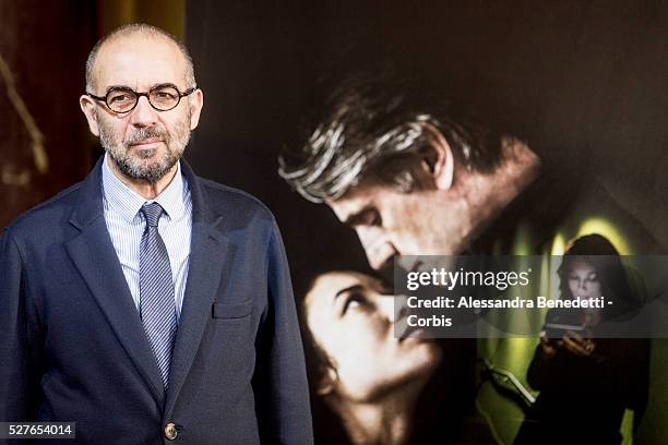 Giuseppe Tornatore attends the photocall of movie "Corrispondence", La corrispondenza" in Rome.